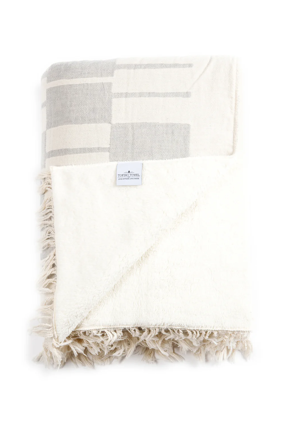 The Vance Fleece Throw | Pewter