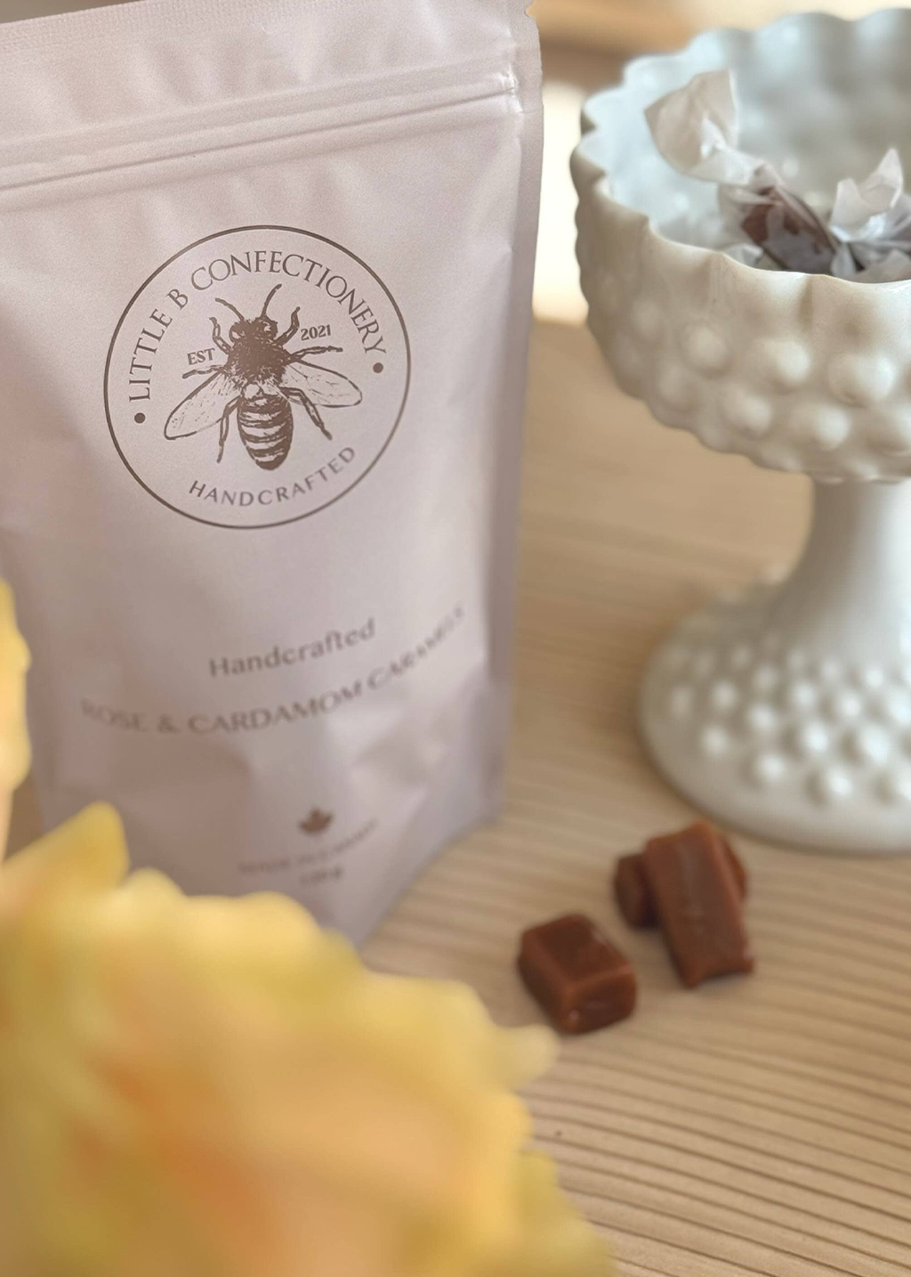 Rose & Cardamom Caramels