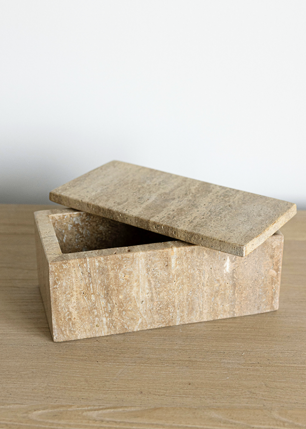 Travertine Lidded Box