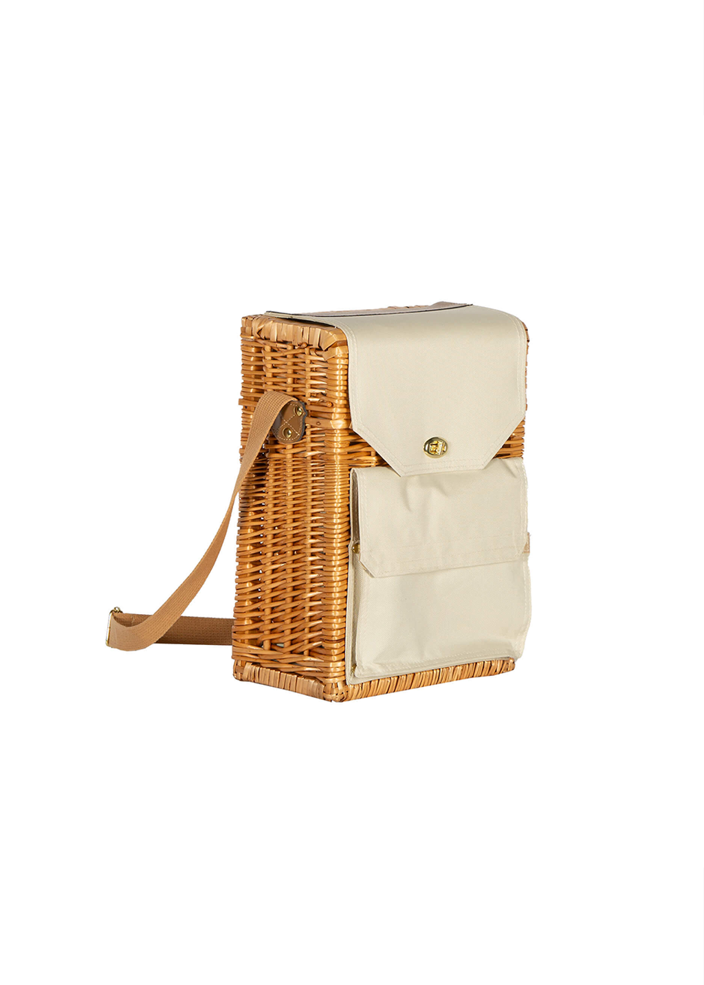 Willow Bottle Bag with Cheese Board Knife | 2 Bottle