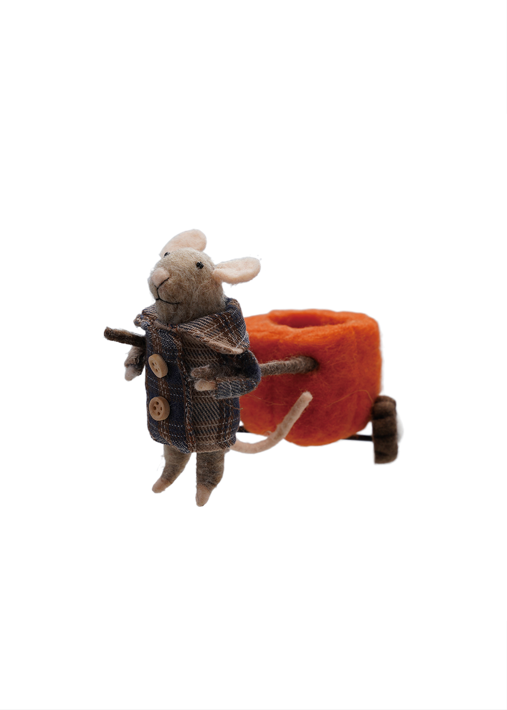 Handmade Wool Felt Autumn Mouse