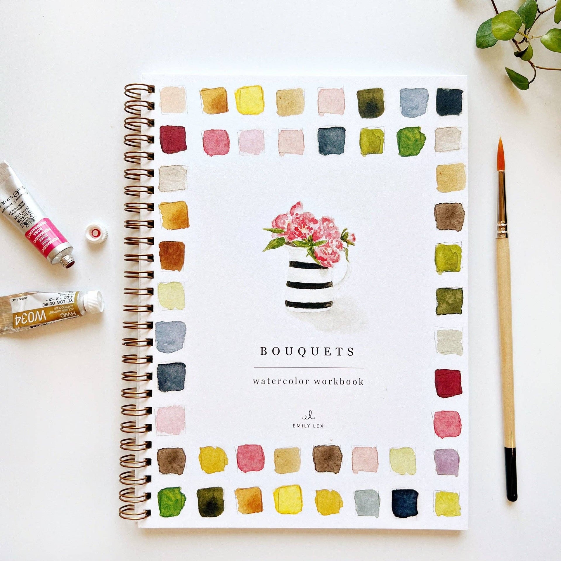 Bouquets Watercolour Workbook