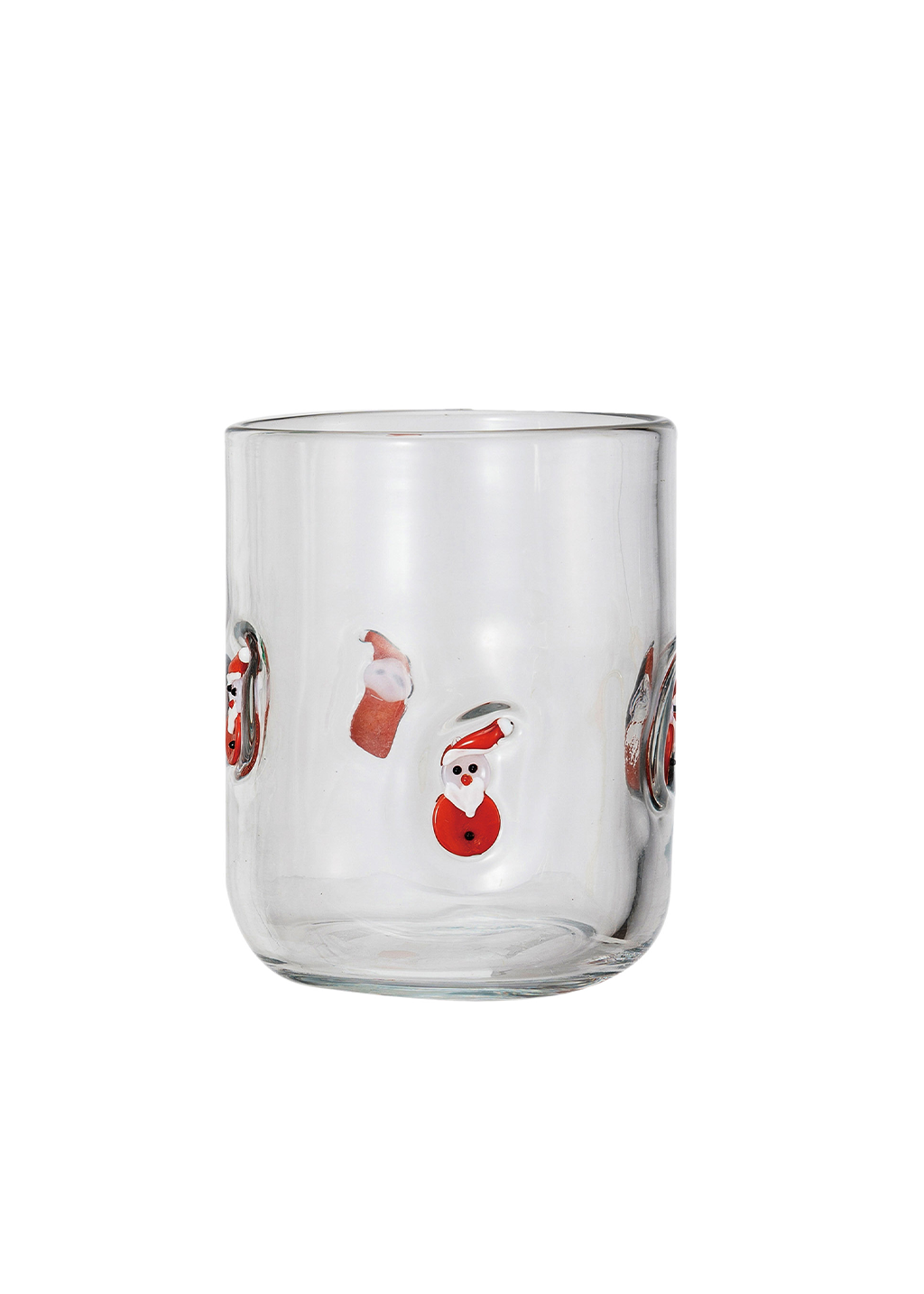 Holiday Icon Glass 16oz | Santa