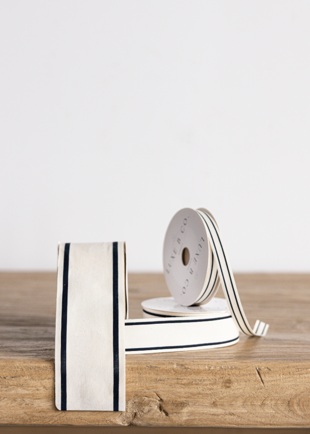 Black Stripe Woven Ribbon