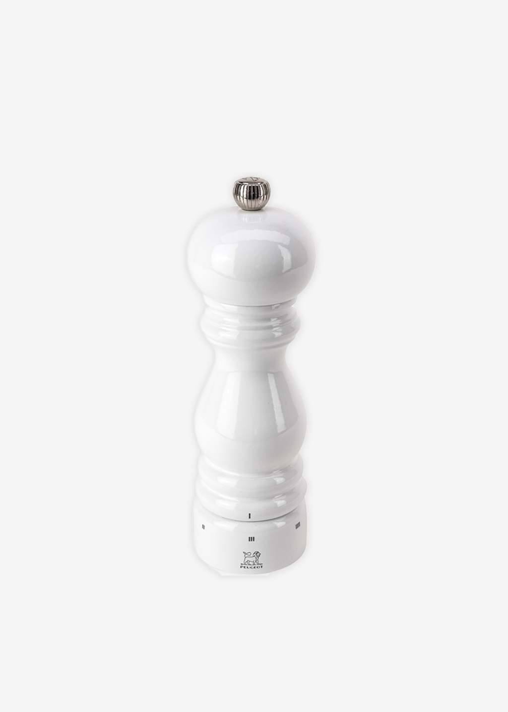 7" Paris Pepper Mill | White Lacquer