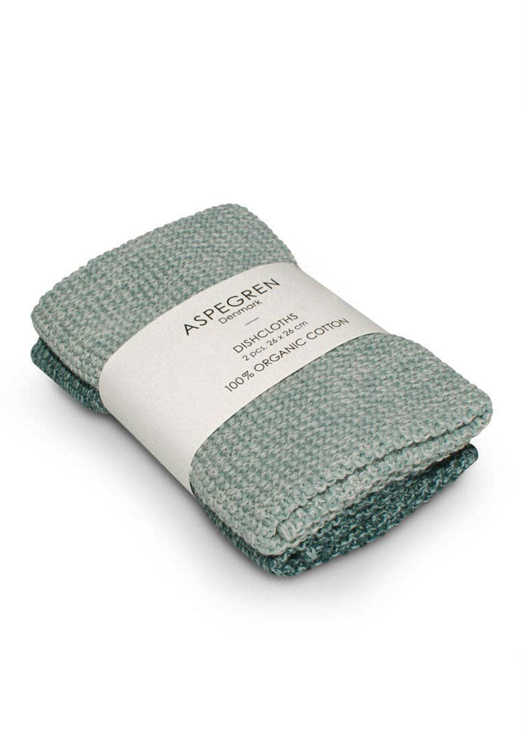 Knitted Dishcloths | Seagreen 2pc