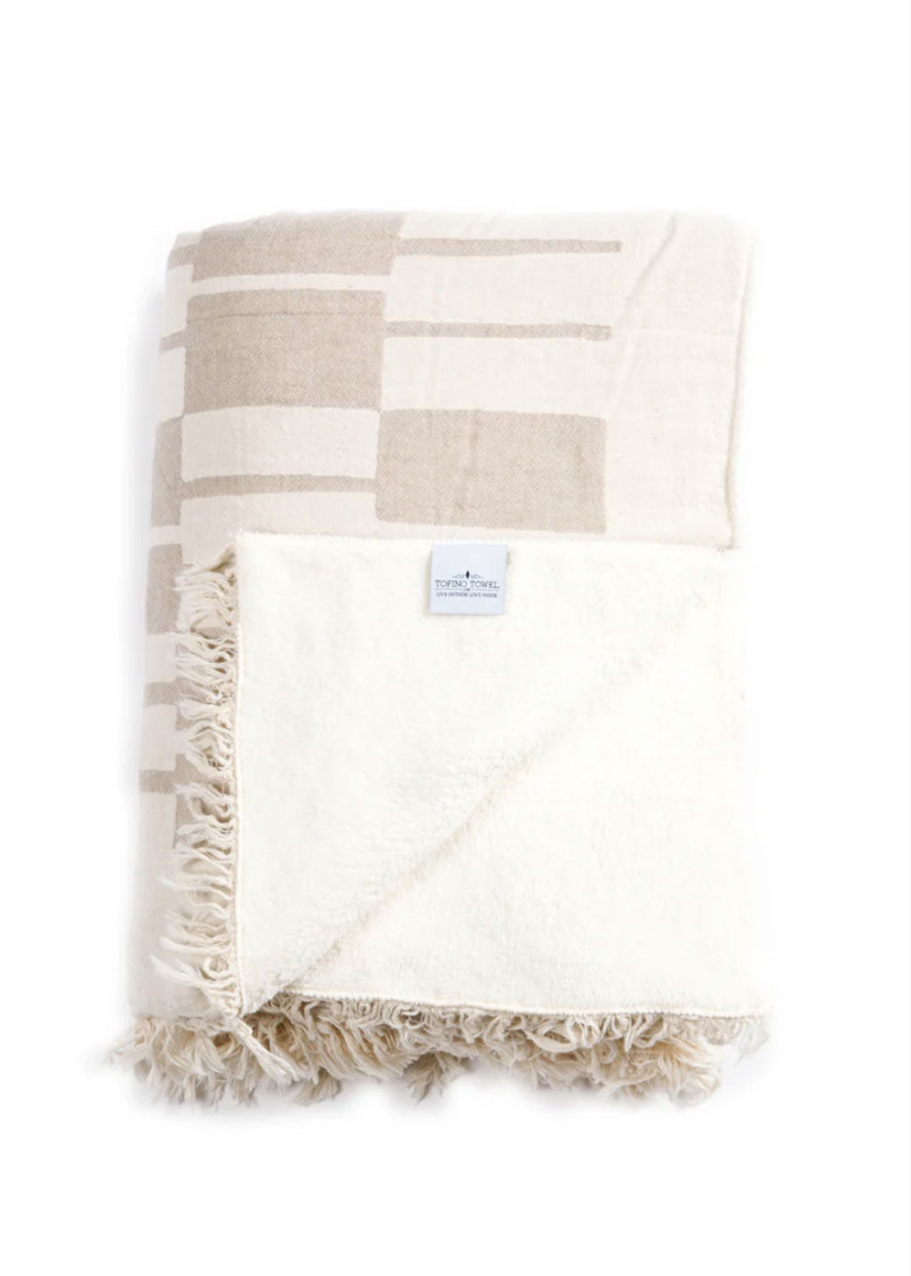 The Vance Fleece Throw | Beige