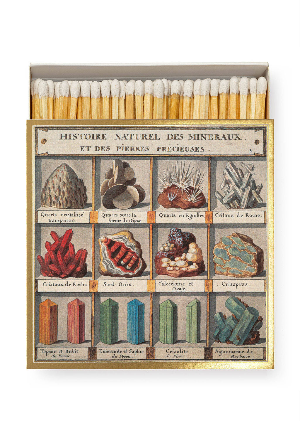 Natural History Museum Minerals Square Matchbox