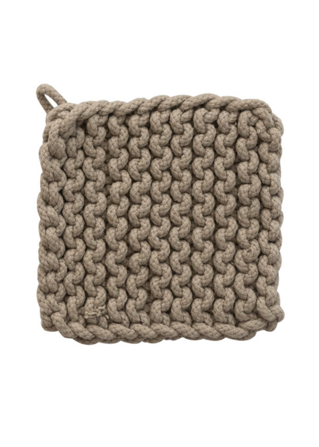 8" Sq Crochet Pot Holder | Backyard Farmer