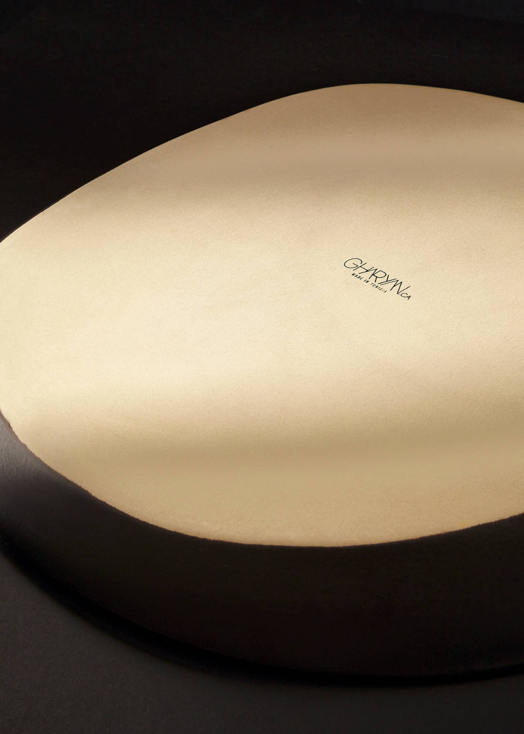 Handmade Round Stoneware Serving Platter