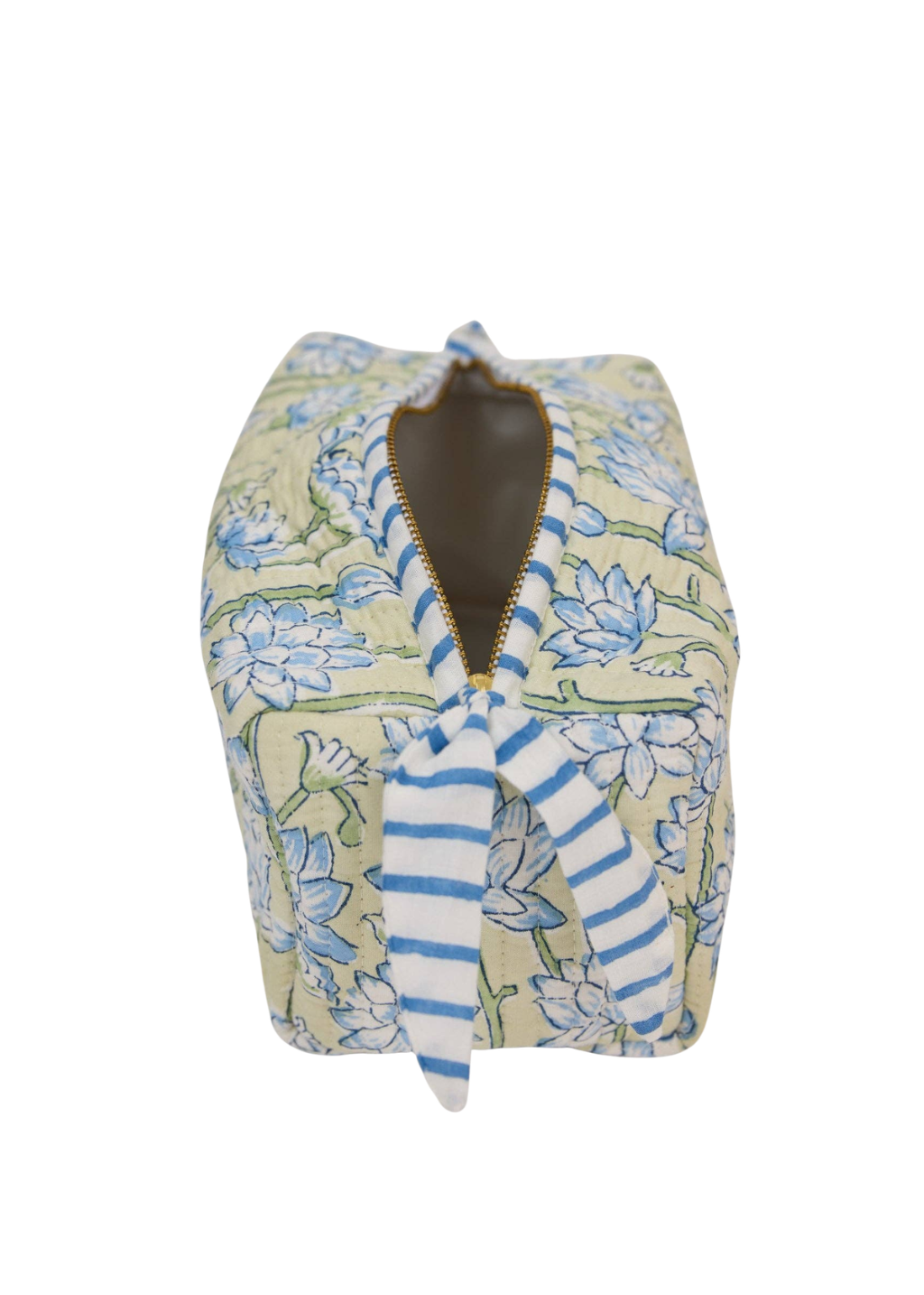 Organic Cotton Toiletry Bag MED - Lotus Indigo