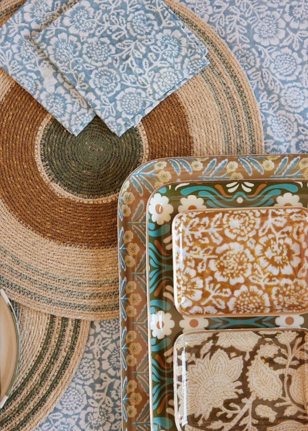 Set of 2 Table Napkins | Kamala Blue