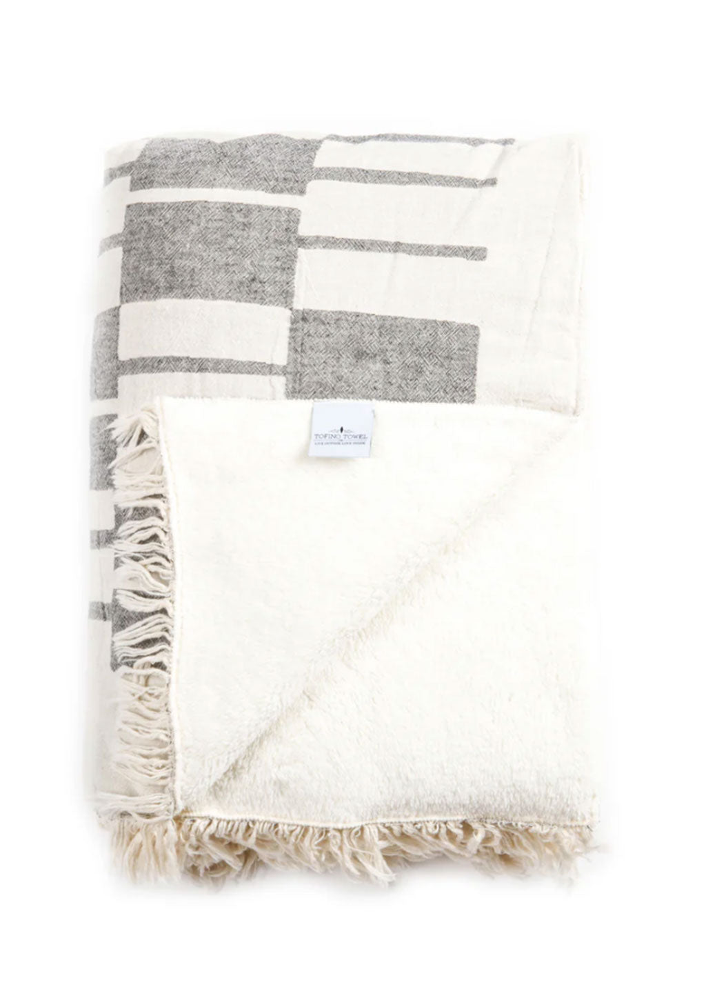 The Vance Fleece Throw | Granite