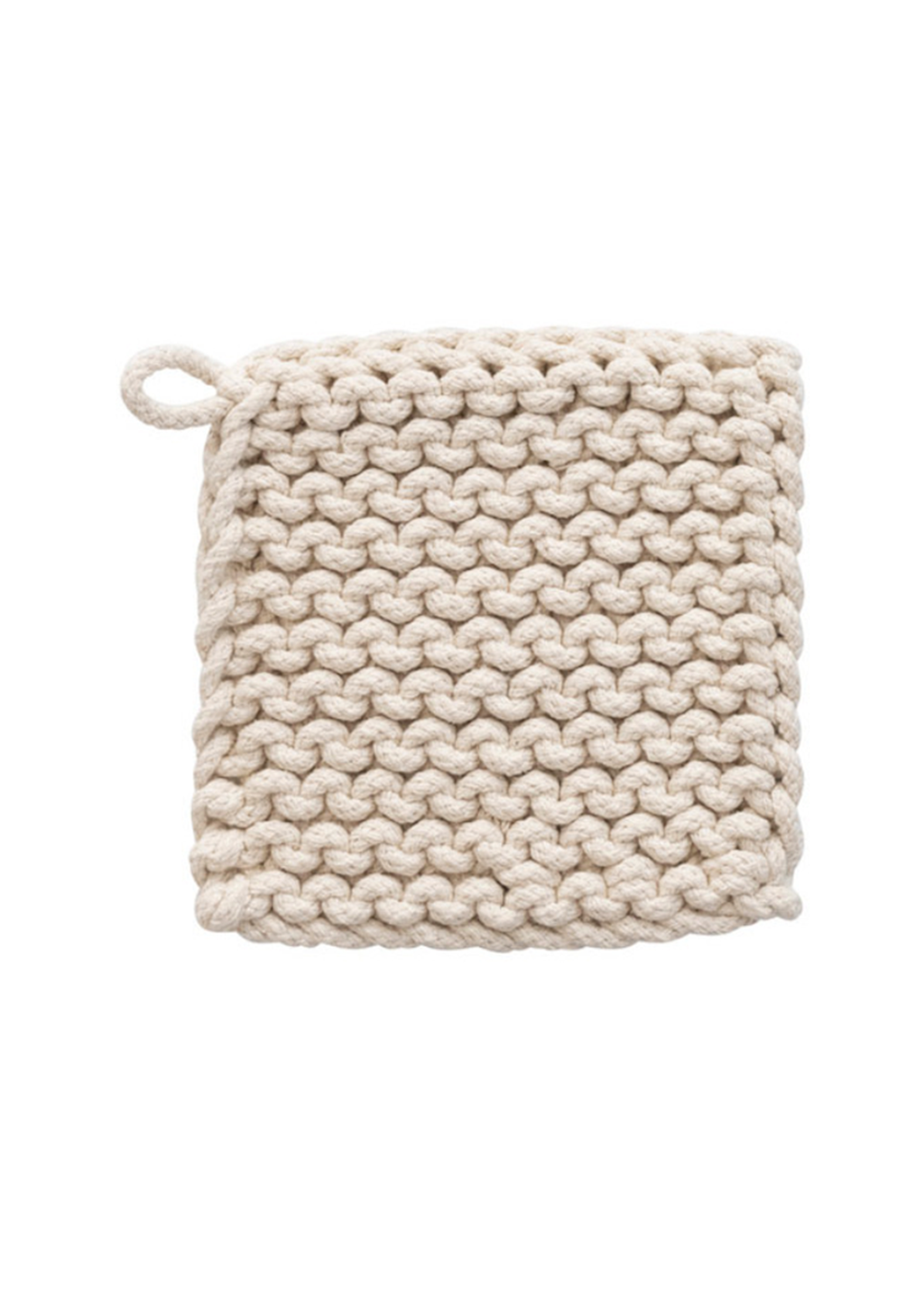 8" Sq Crochet Pot Holder | Backyard Farmer