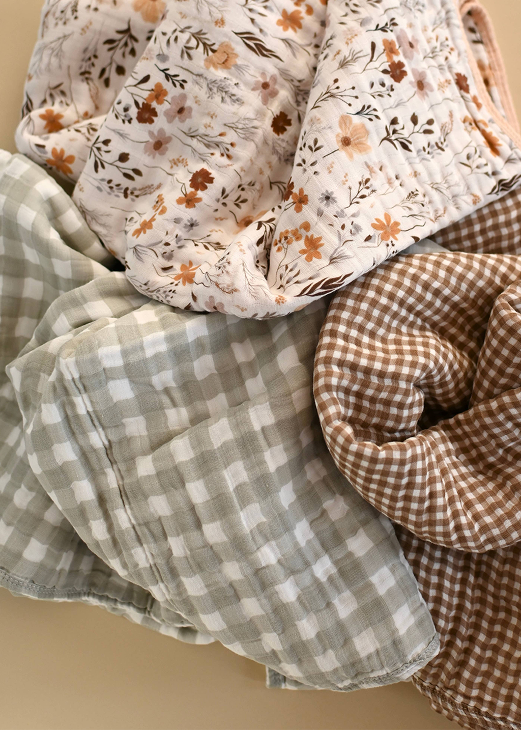 6 Layer Quilt | Sage Gingham