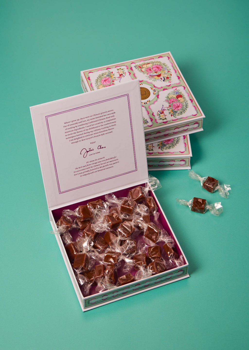 Strawberry Sakura Caramels| Pink Floral 6oz