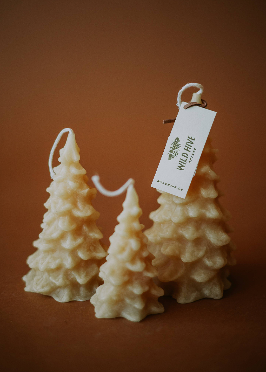 Beeswax Christmas Tree Candle | Yellow