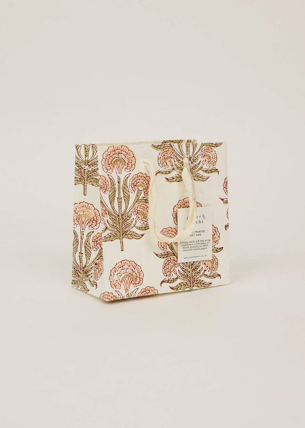 Block Print Gift Bag | Terracotta (S)