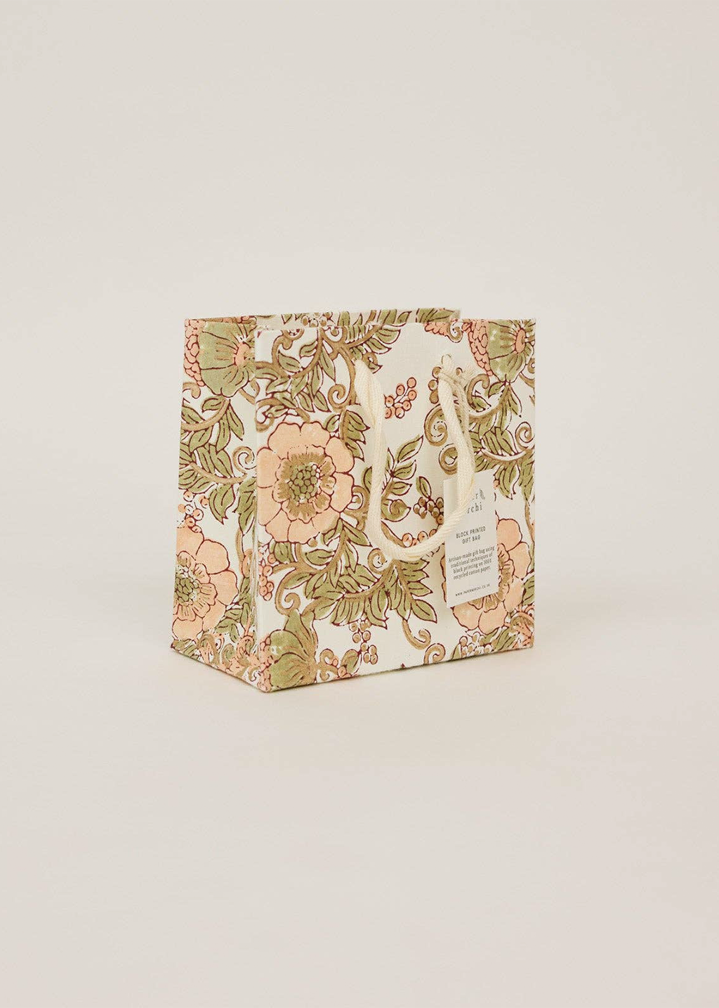 Block Print Gift Bag | Terracotta (S)
