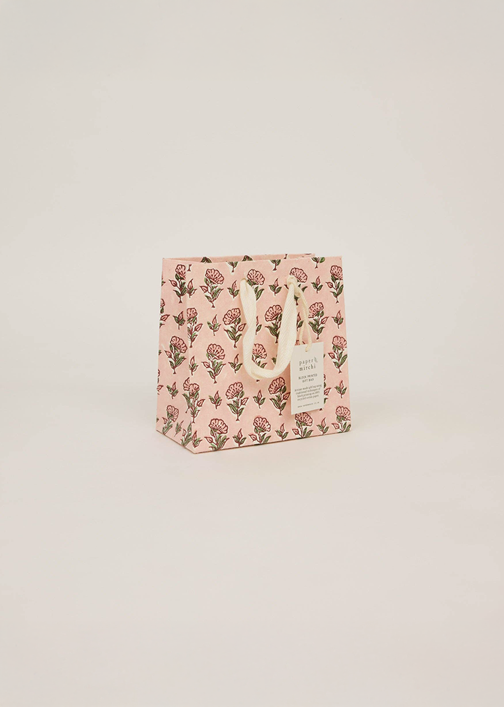 Block Print Gift Bag | Blush Refresh (S)