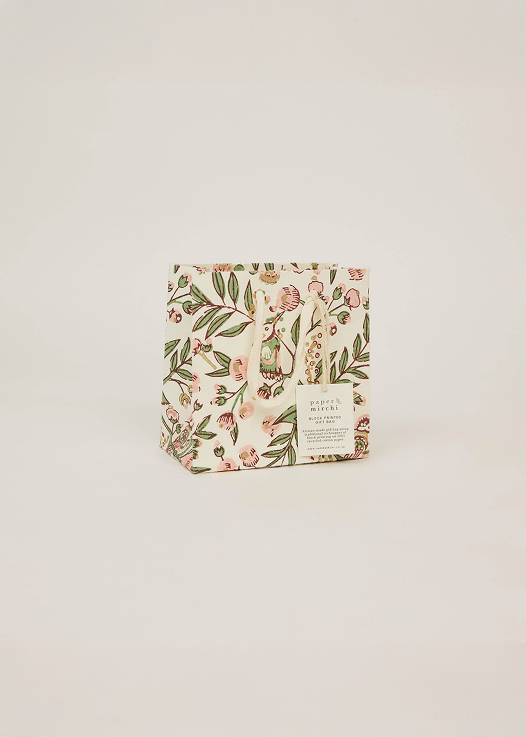 Block Print Gift Bag | Blush Refresh (S)