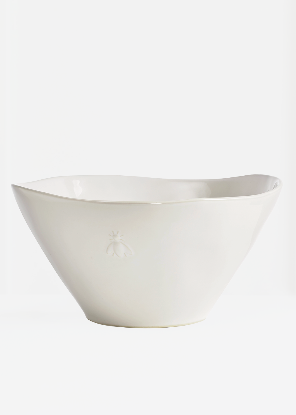 Ivory Bee Ceramic Salad Bowl