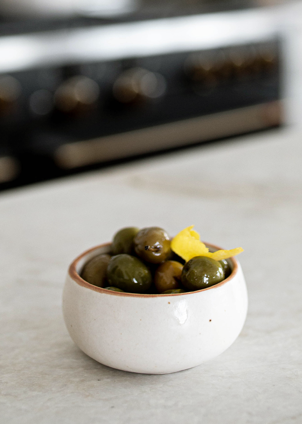 Ceramic White Speckled Dip Bowl