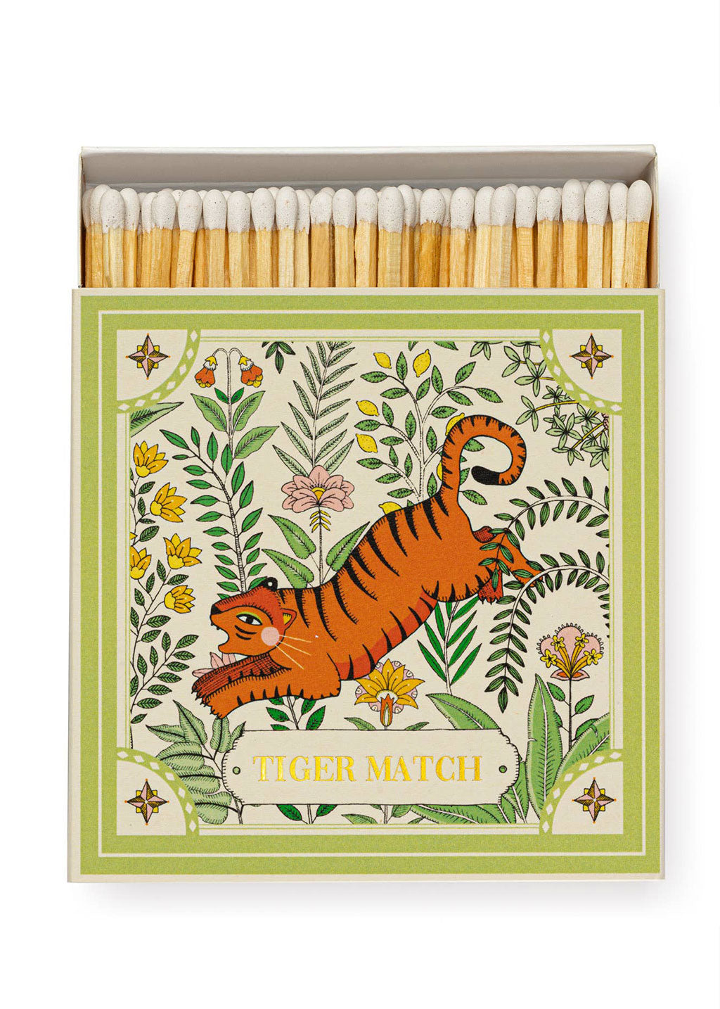 Ariane's Green Tiger Square Matchbox