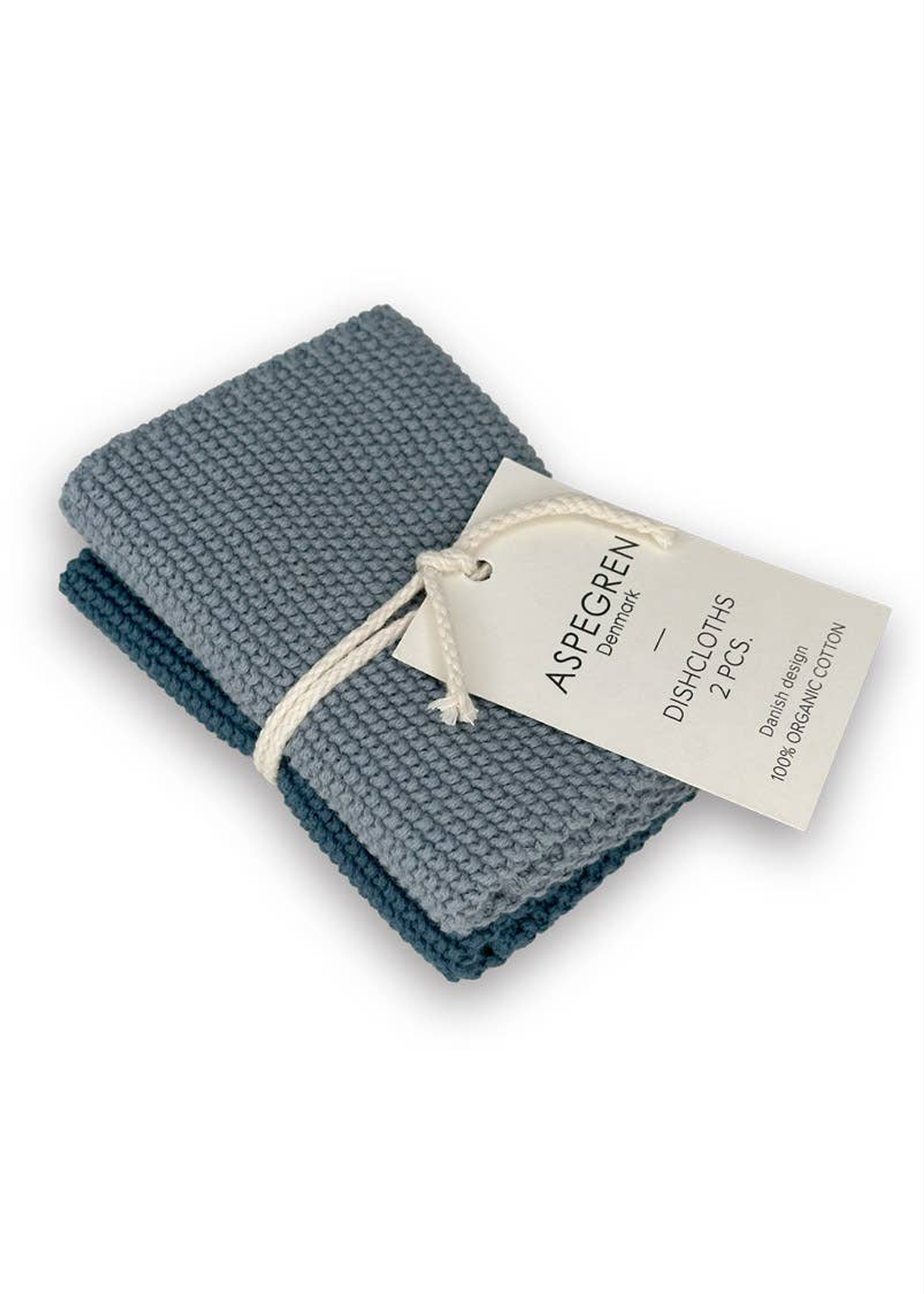 Knit Dishcloths | Blue 2pc