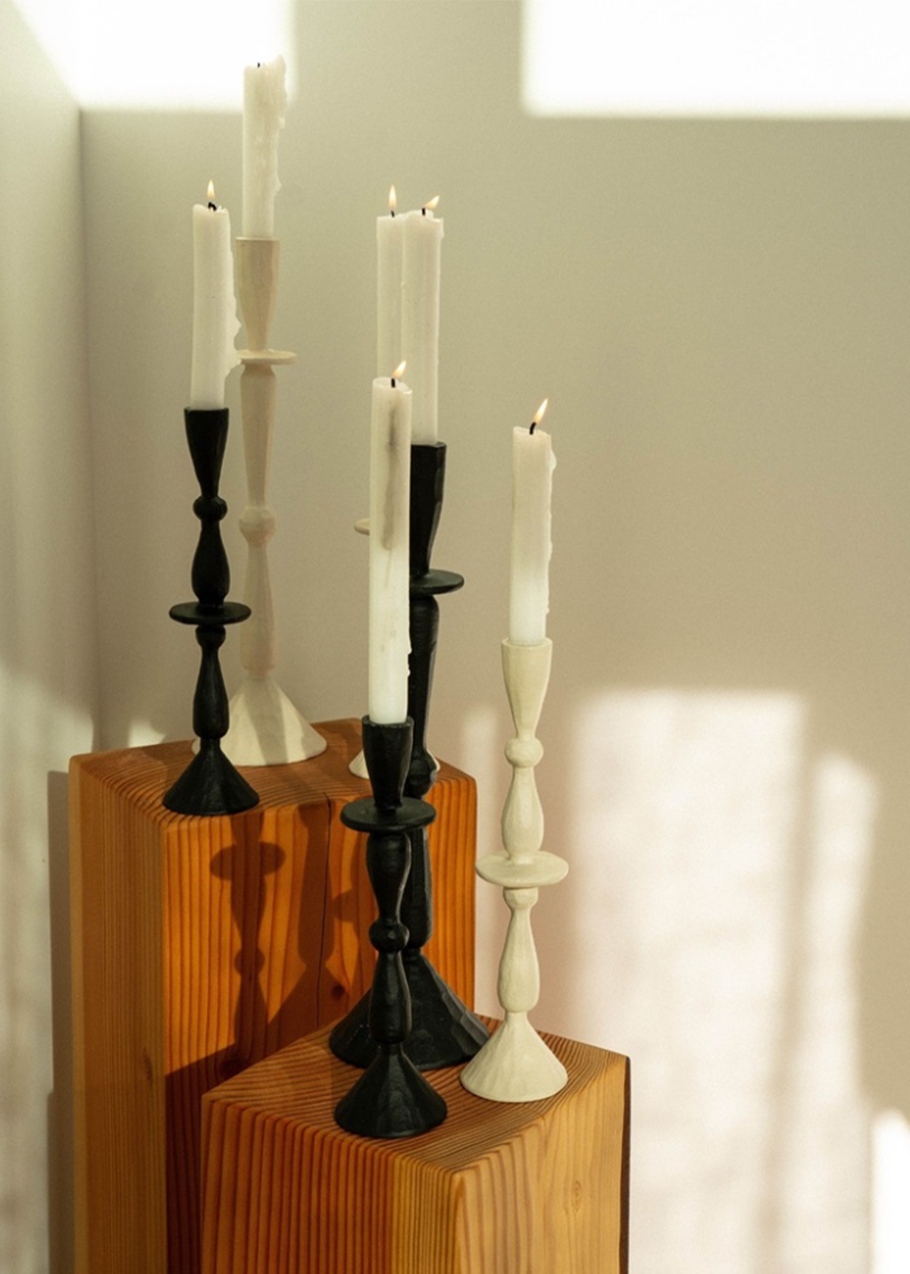 Imani Candle Holder M | Black