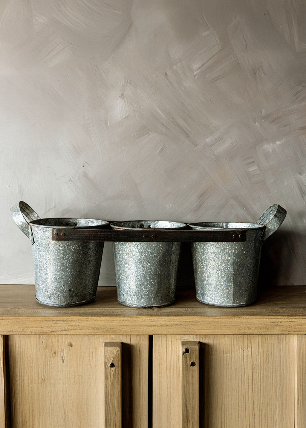 Large Iron Trio Planters