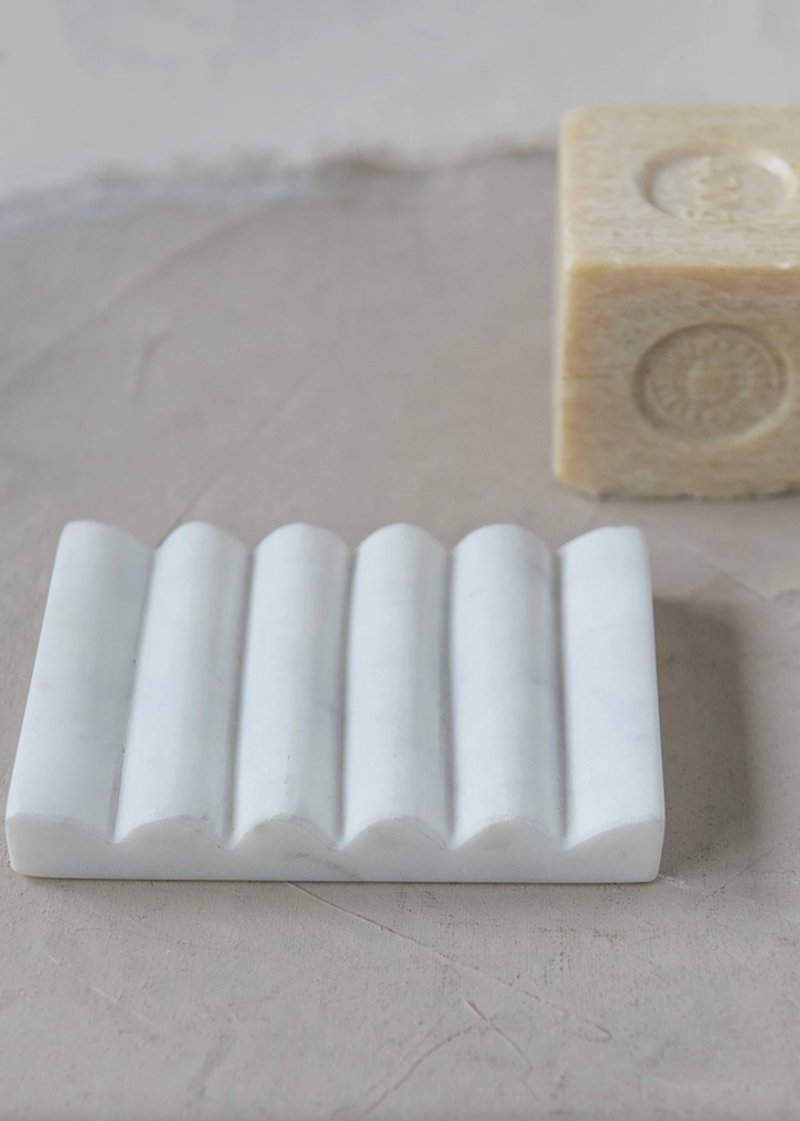 Creative Co-Op | Carved Marble Soap Dish