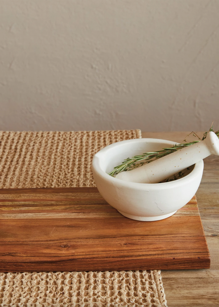 Creative Co-Op | Stoneware Mortar & Pestle