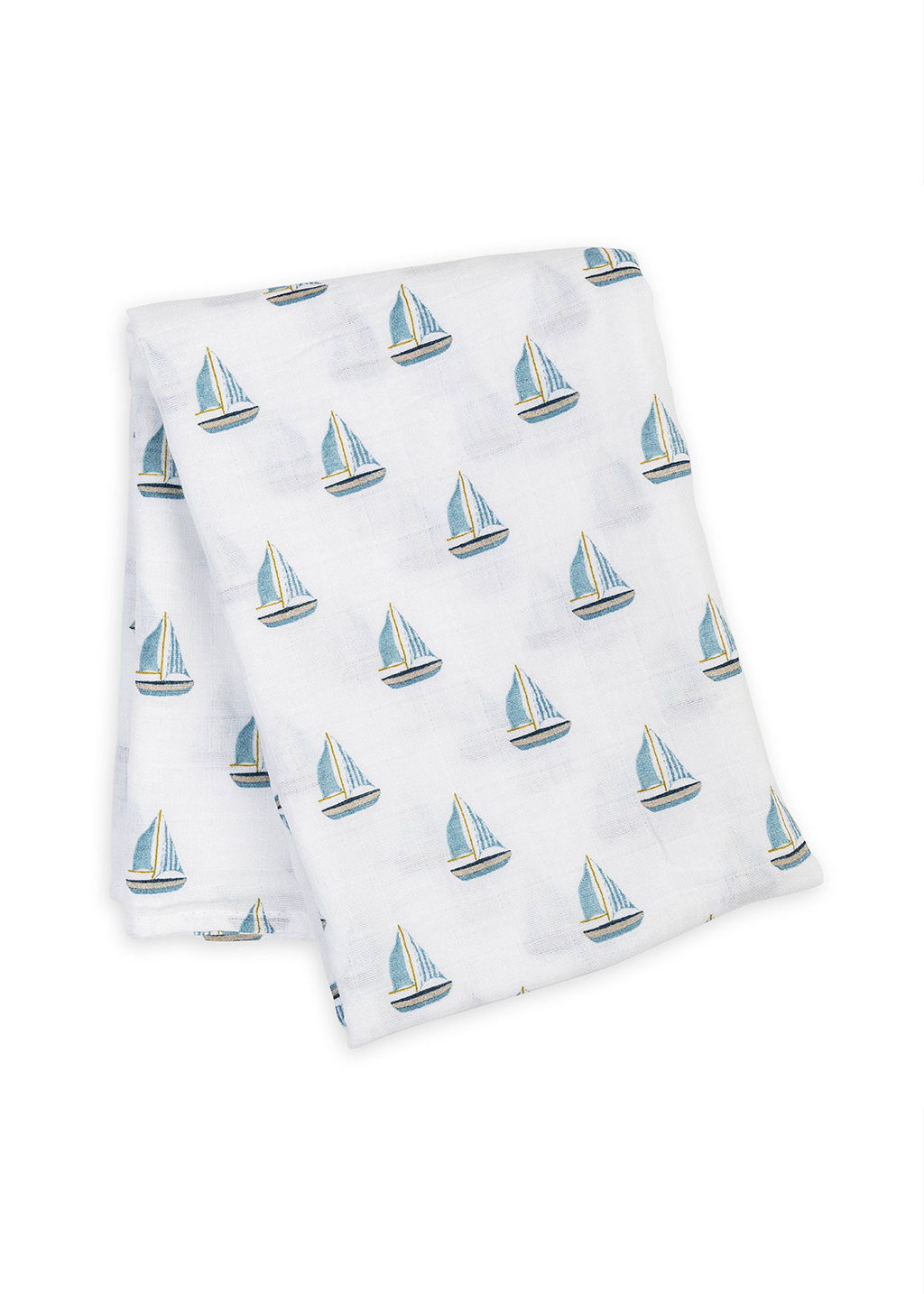 Muslin Cotton Swaddle Blanket | Sailboats