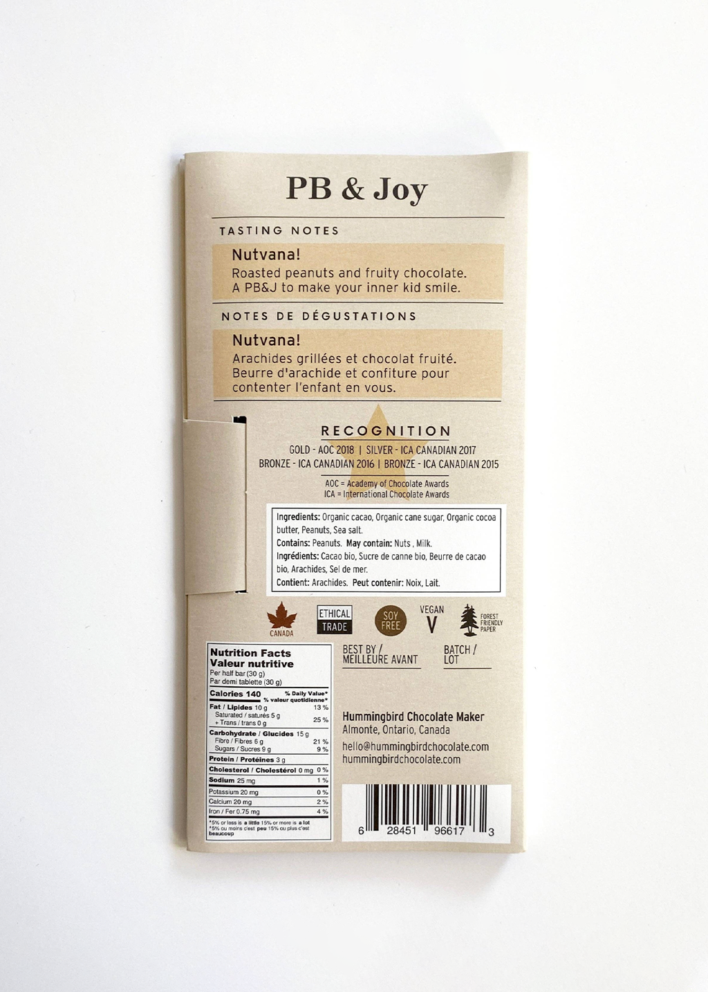 Hummingbird Chocolate Maker | PB & Joy Chocolate Bar