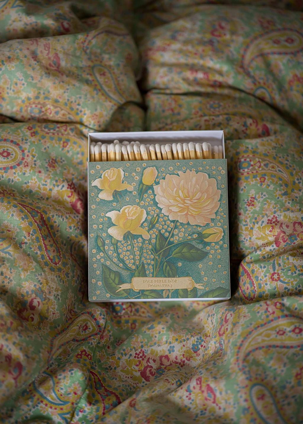 Rose Perle d'or Square Matchbox