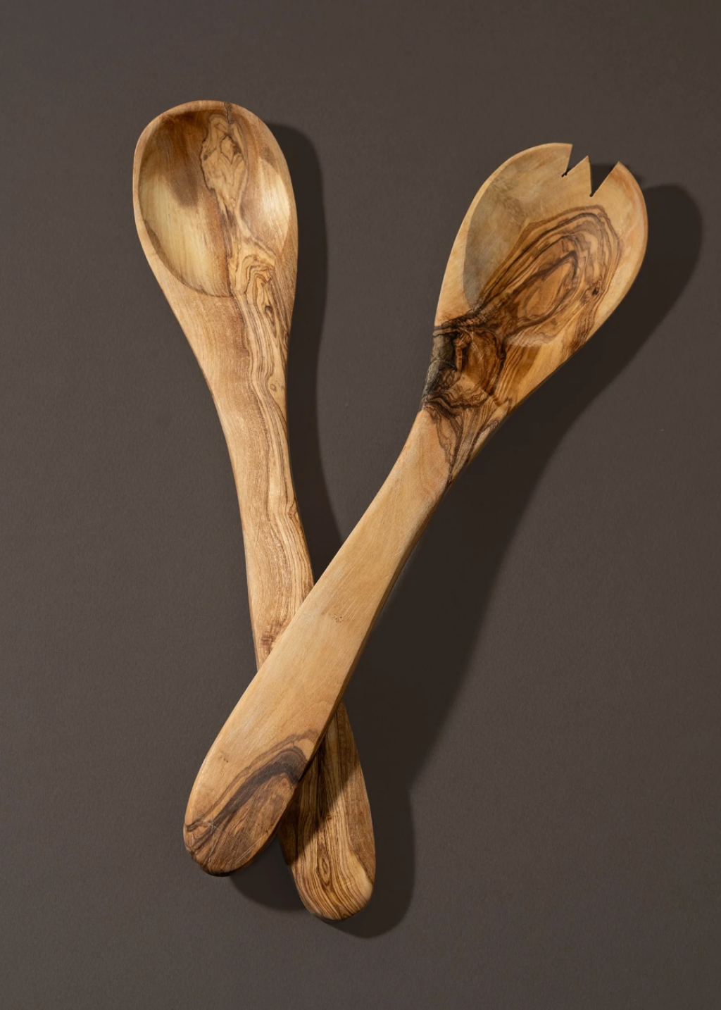 Olive Wood Utensils Serving Set