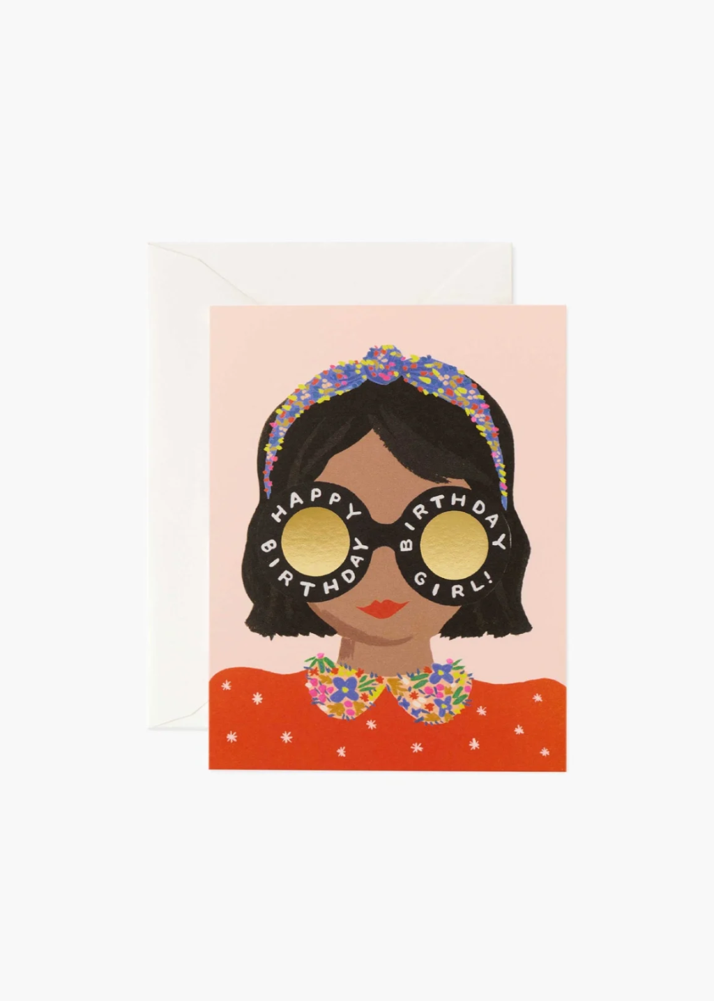 Headband Birthday Girl Card
