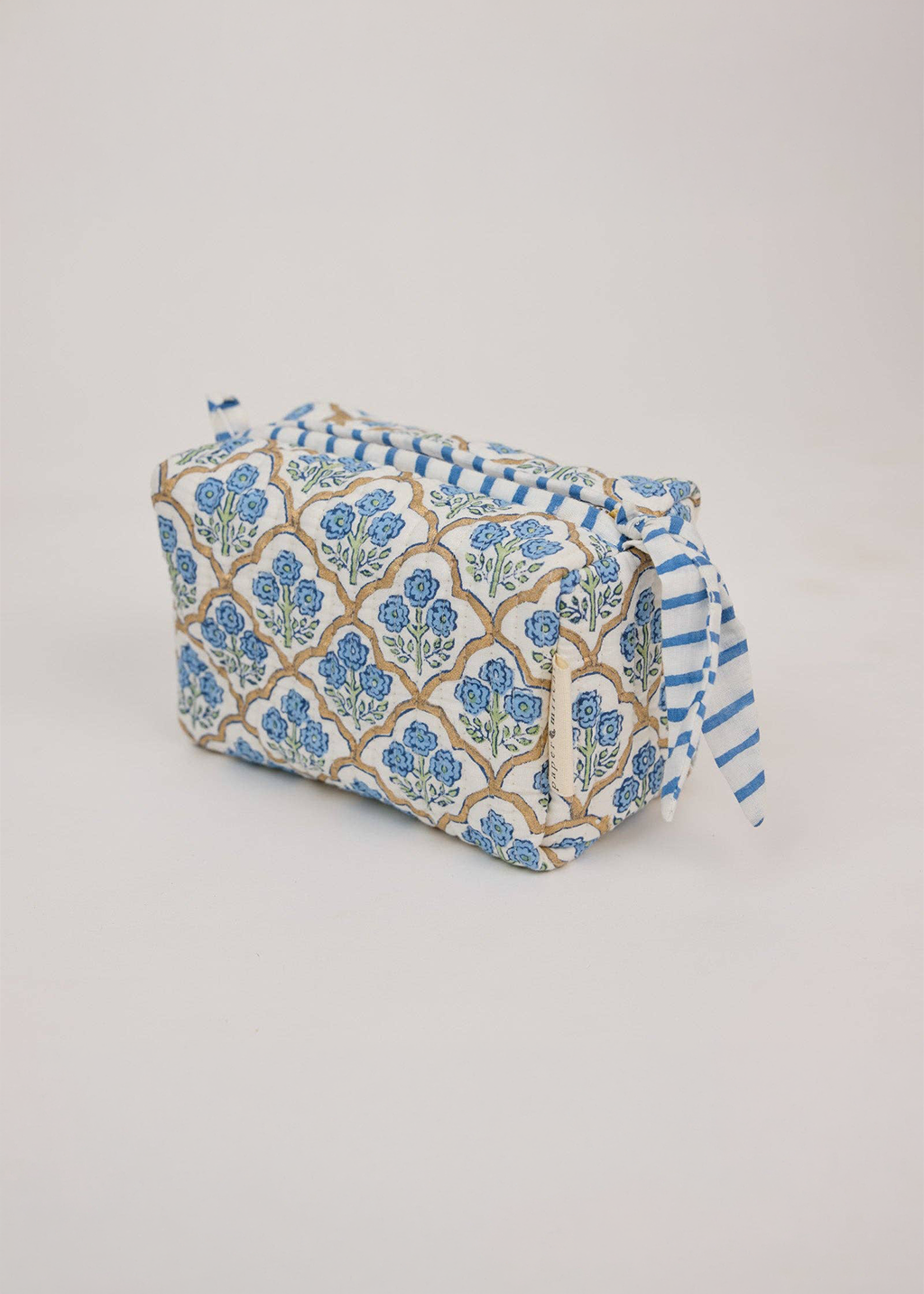 Toiletry Bag S |Trellis Indigo