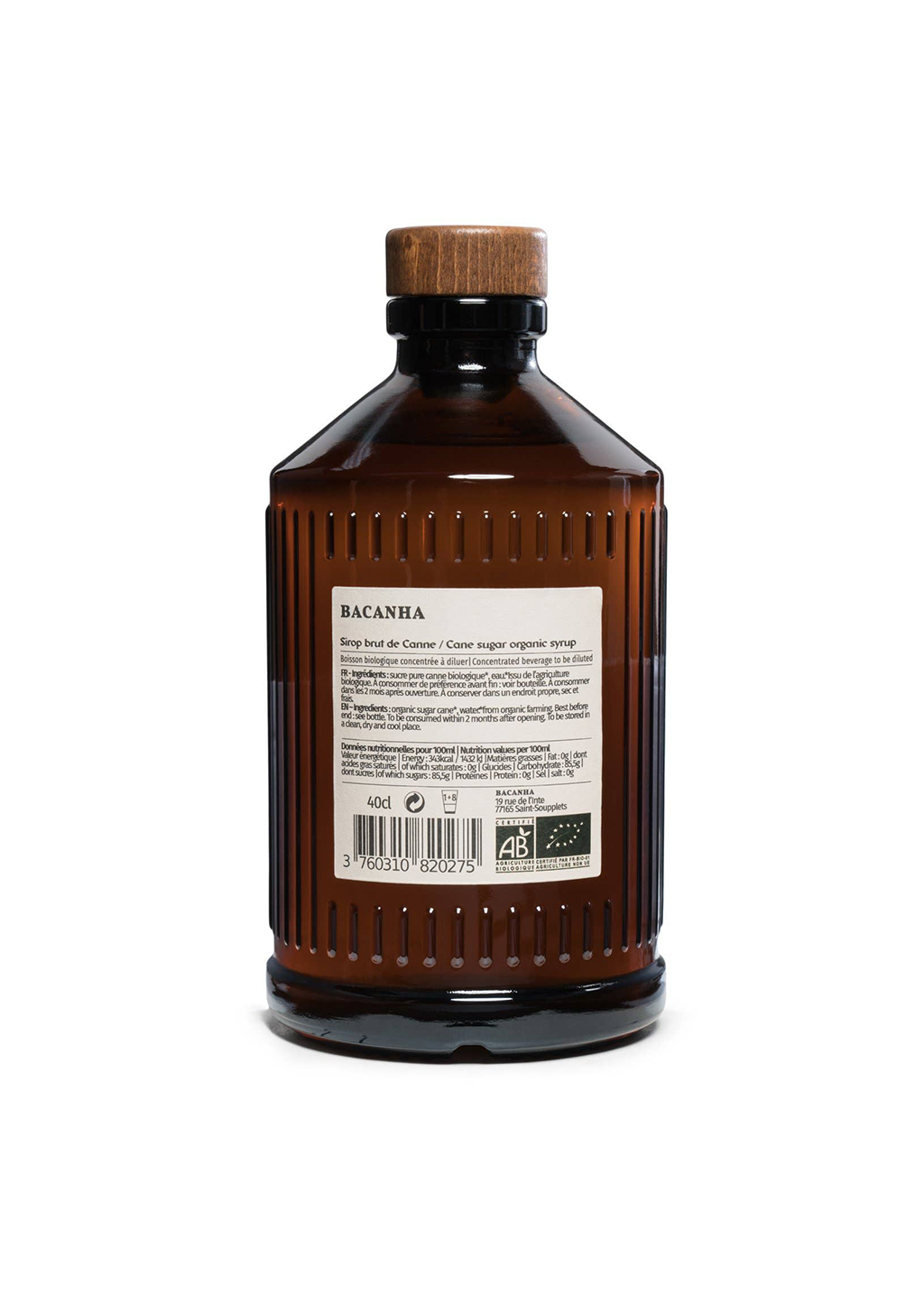 Raw Cane Sugar Syrup 400ml