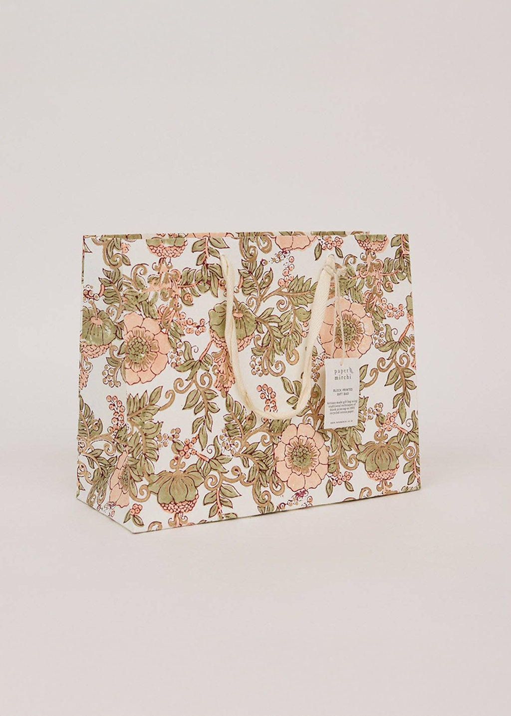 Block Print Gift Bag | Terracotta (M)