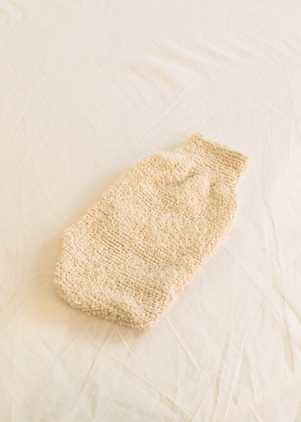 Lothantique White Bath Mitt