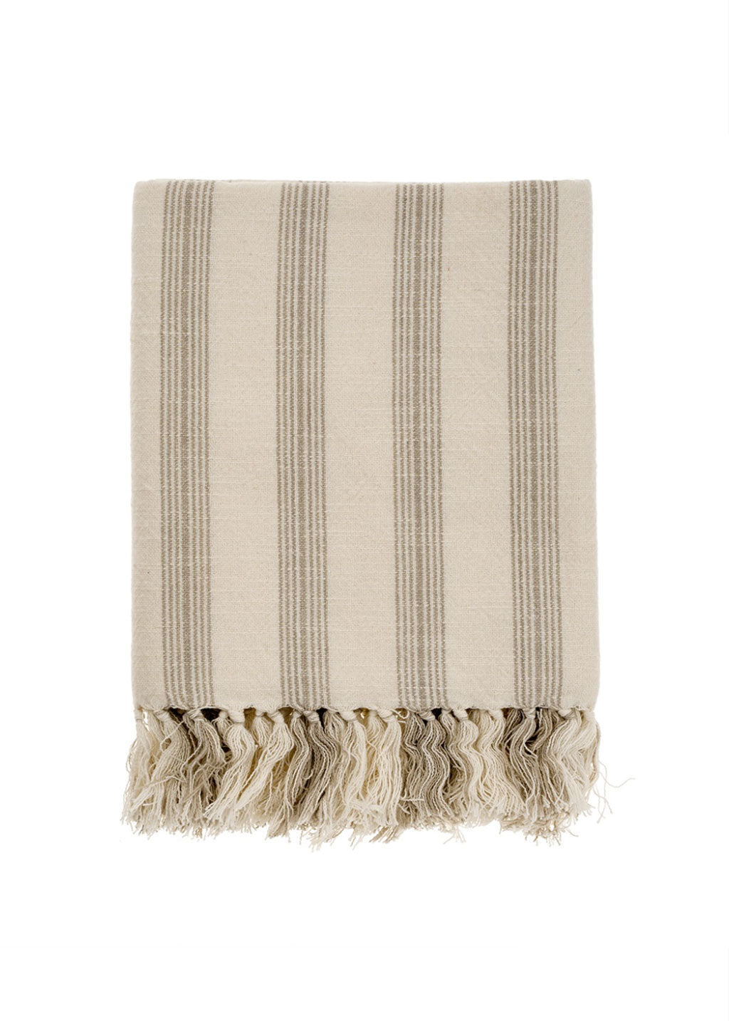 French Striped Hammam Bath Towel | Stone