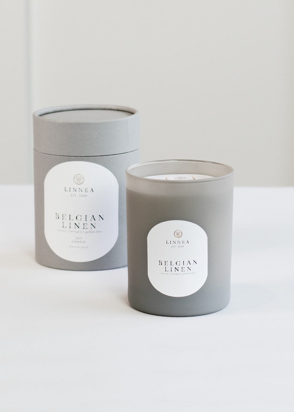 Belgian Linen 2 Wick Candle