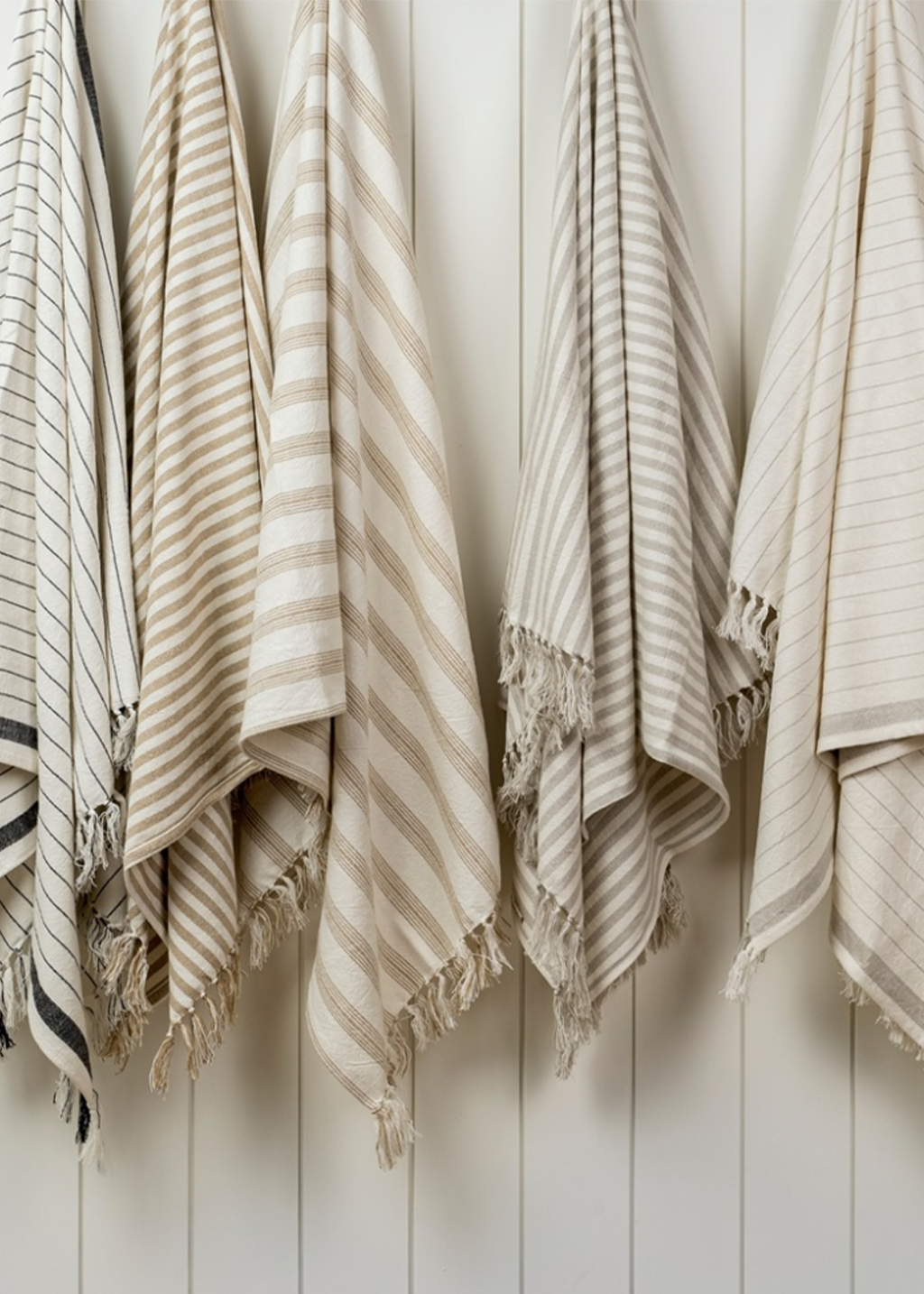 Bengal Stripe Hammam Bath Towel | Stone