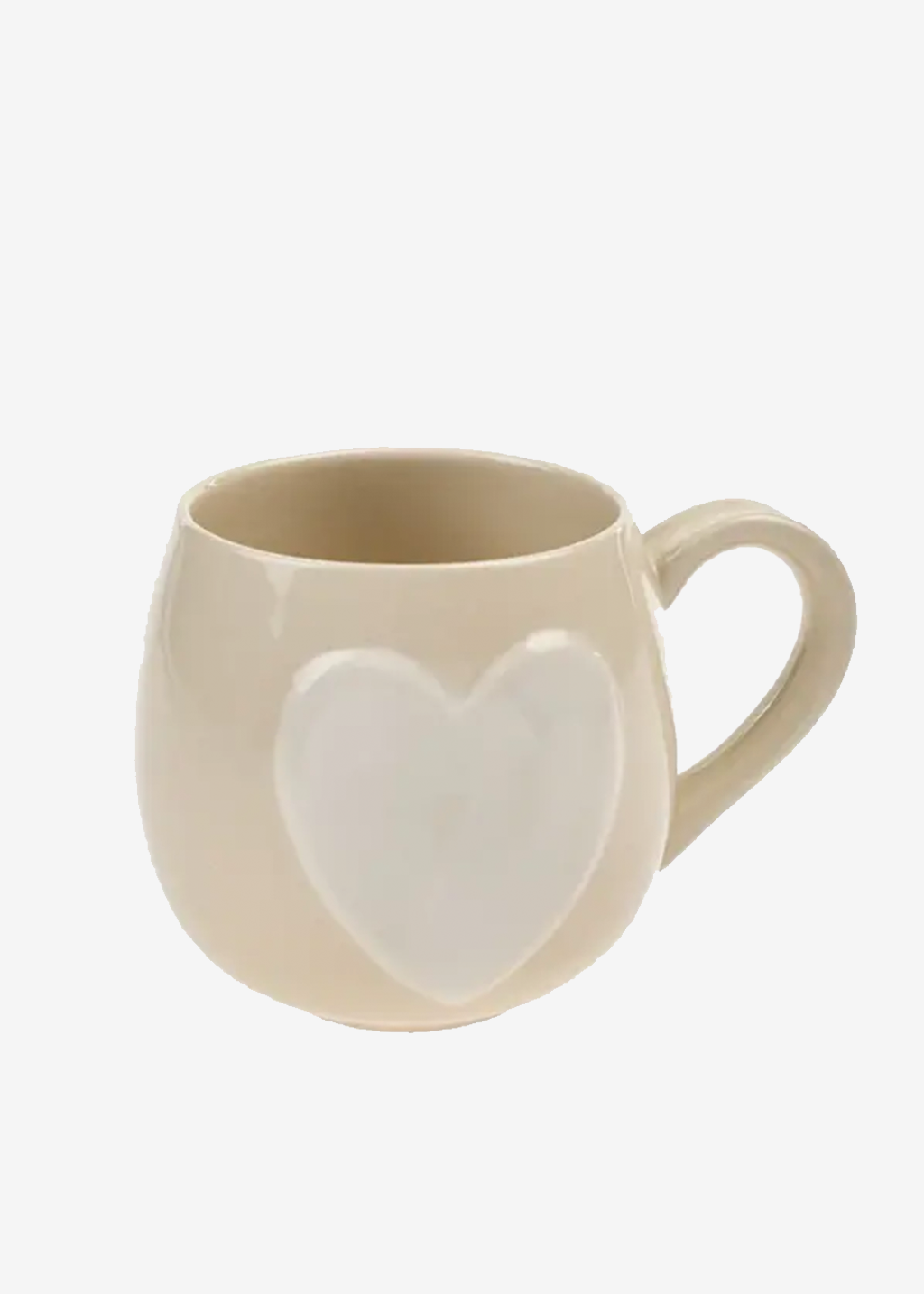 Big Heart Mug Cream/ White