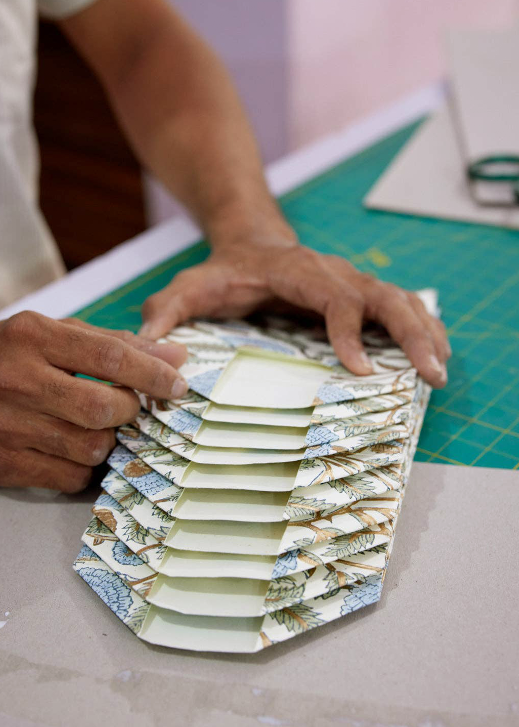 Block Print Gift Bag | Blue Stone Refresh (S)
