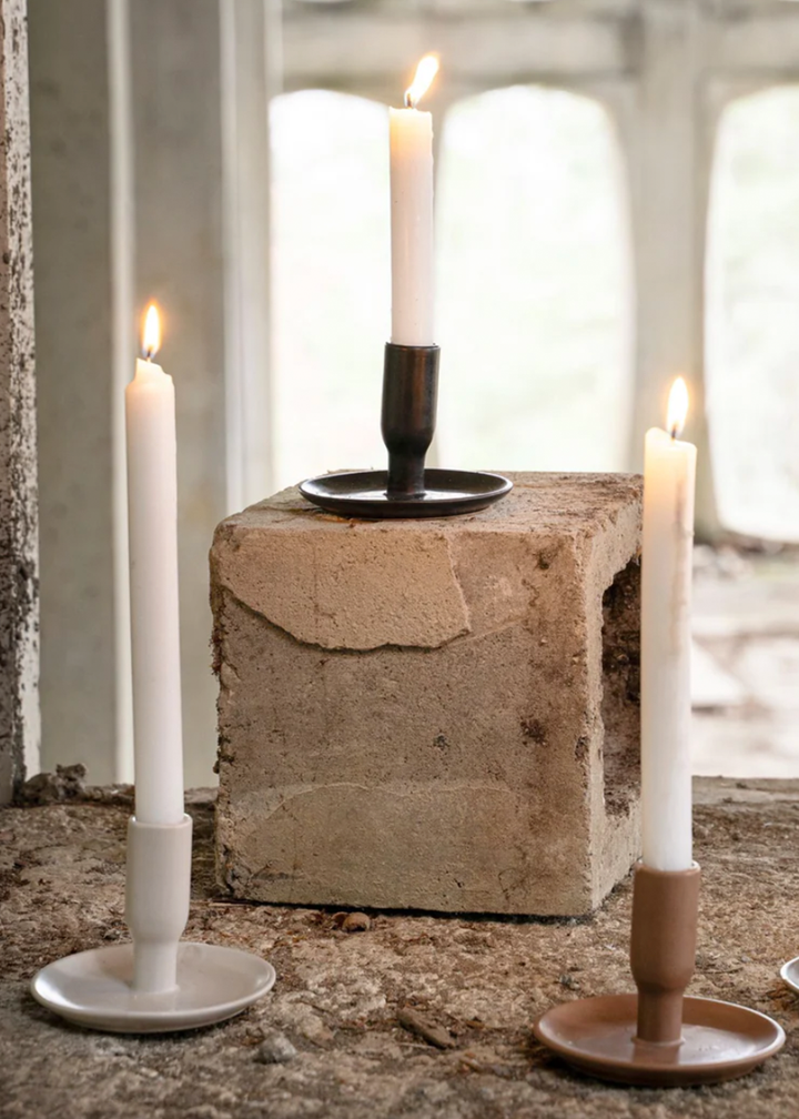 Indaba Boheme Candle Holder Black