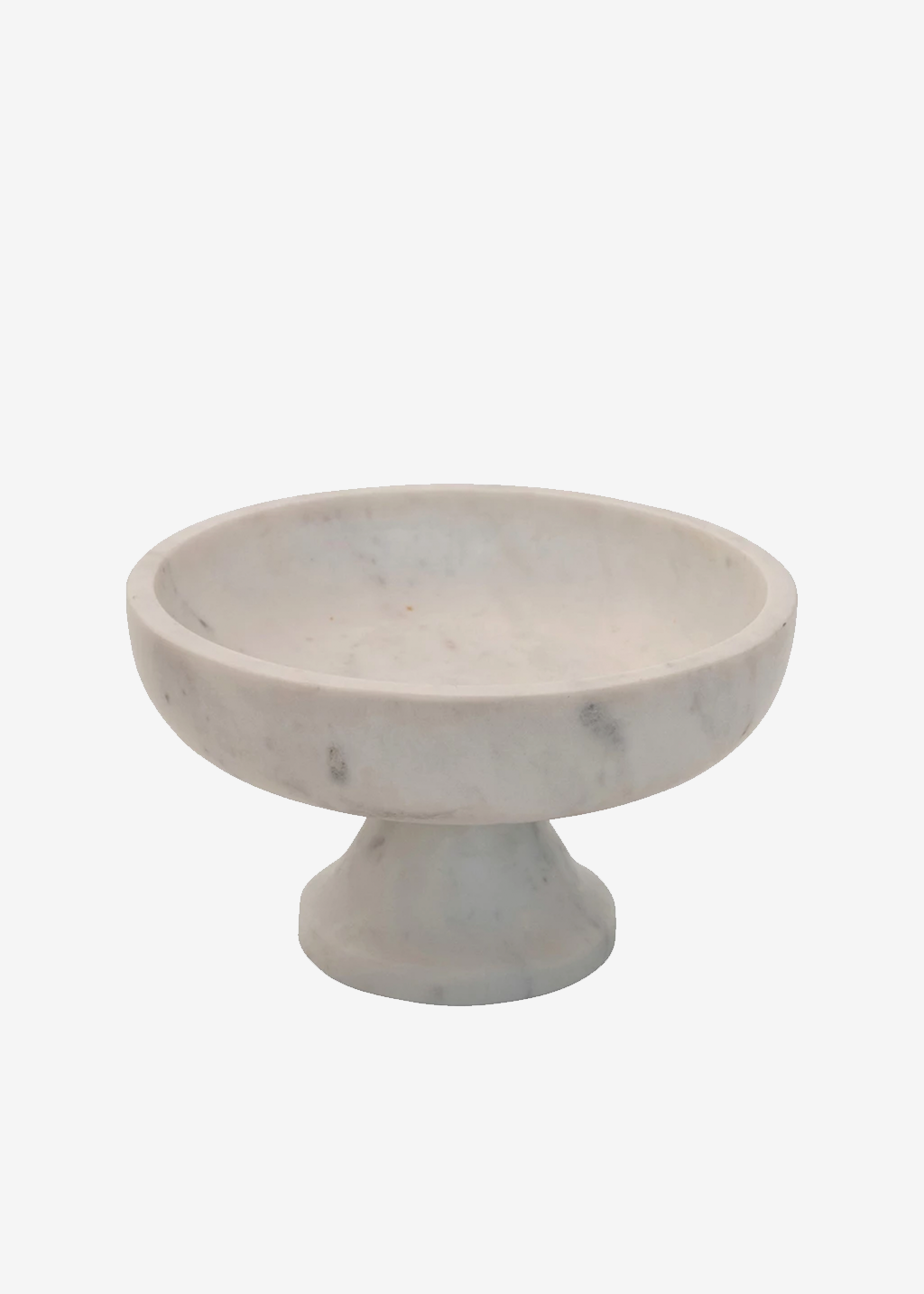 White Marble Footed Bowl