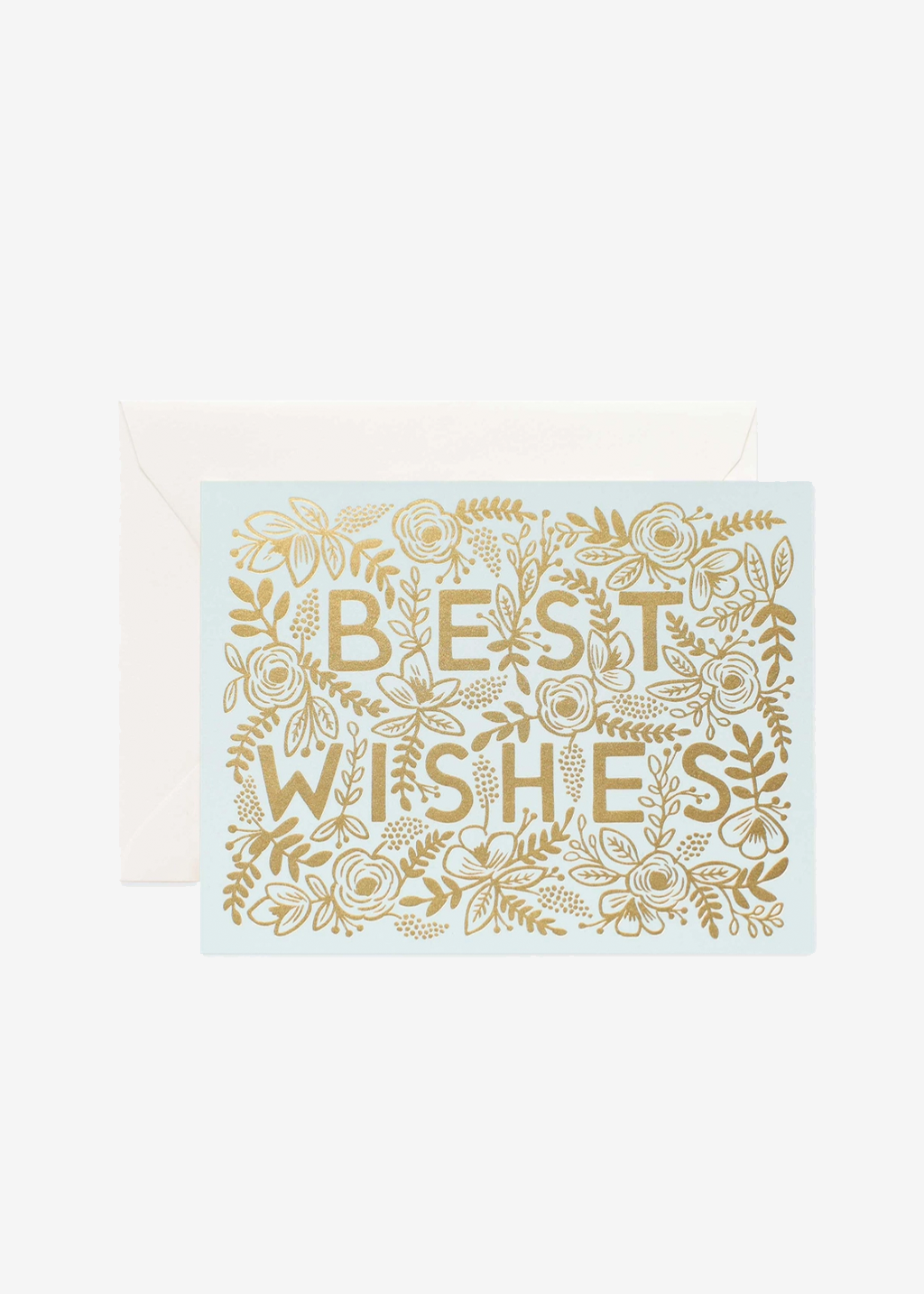 Golden Best Wishes Card